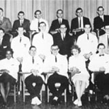 Ethel D. Allen is one of only two women in the Philadelphia College of Osteopathic Medicine Internal Medicine Society, ca. 1963