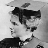 Emily Barringer around the time of her graduation, ca. 1901