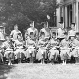 Rita Charon (seated second from left) with the graduating class, Our Lady of Lourdes School, Providence, RI, 1962