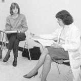 Rita Charon teaching students at Columbia University College of Physicians and Surgeons, 1983