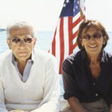 Katherine Detre and her husband Thomas relaxing at their summer home, ca. 1996