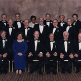 Nancy Dickey (seated, second from left) with the American Medical Association Board of Trustees and Officers at the 1998 inauguration