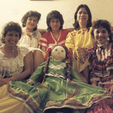 Las Camaradas: Katherine Flores (right), Yolanda Contreras, Rosario Sanchez, Hilda Canut Montoy, and Rachel Cuevas, 1983 