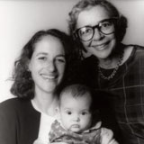 Margaret Hamburg with her daughter and her mother, Beatrix Hamburg, M.D., 1993