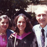 Margaret Hamburg, at her Harvard Medical School graduation with her mother, Beatrix Hamburg, M.D. and father David Hamburg, M.D., 1983