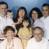 Lissy Jarvik and her family, 1998