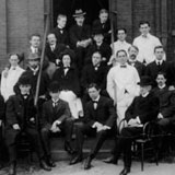 Dorothy Reed Mendenhall with colleagues at Brooklyn Naval Hospital, 1898