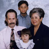 Kelly R. Moore with her family, 1993