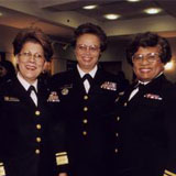 Antonia Novello (left) with Deputy Surgeon General Audrey Forbes Manley and Surgeon General Joycelyn Elders, 1998