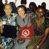 Sister Fernande Pelletier (left), in Berekum, Ghana, 1998
