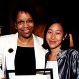 Joan Y. Reede with fifth year fellow Dr. Alice Chen at the Commonwealth Fund graduation, 2001