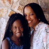 Joan Y. Reede with her daughter Loretta Jackson, 1990