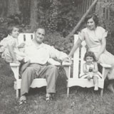 Esther Sternberg as young girl with her family, 1950s