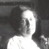 Anna Wessels Williams at her microscope in the early 1900's