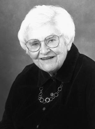 Dr. Helen M. Ranney, an elderly White woman smiling for her portrait.