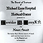 An award with typewritten text.