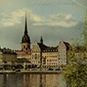 Postcard image of Stockholm.