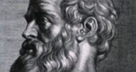 A detail of Hippocrates. 