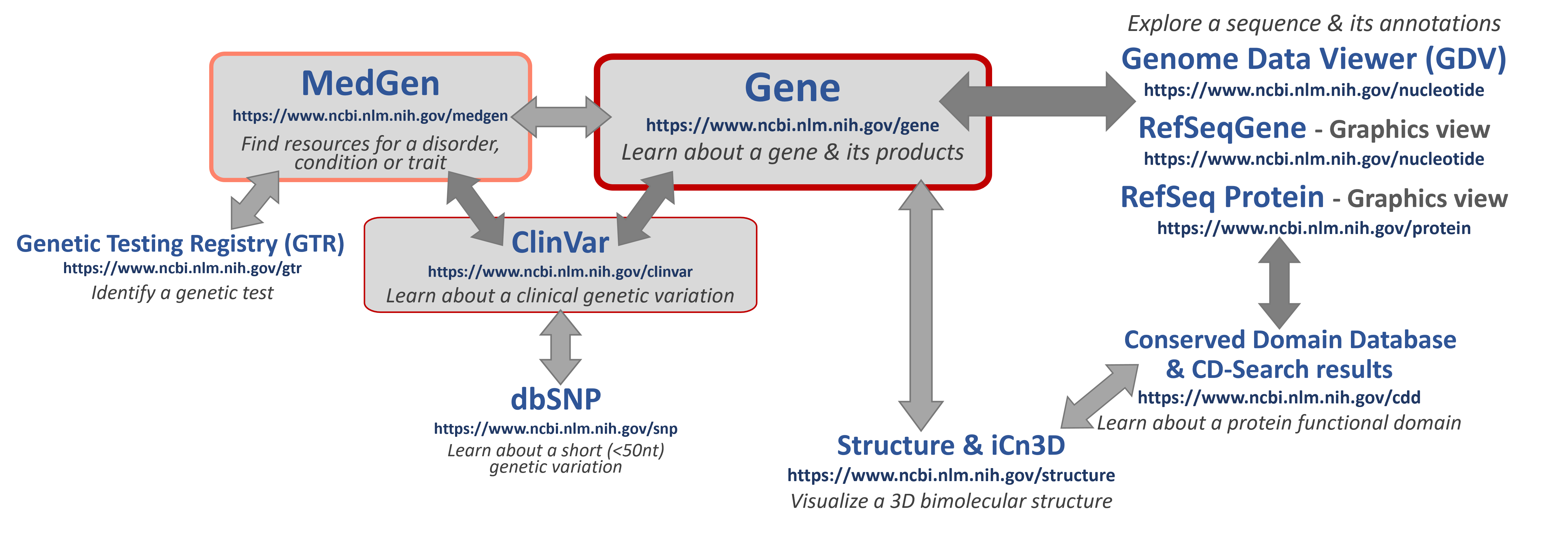 Workflow of resources for this example