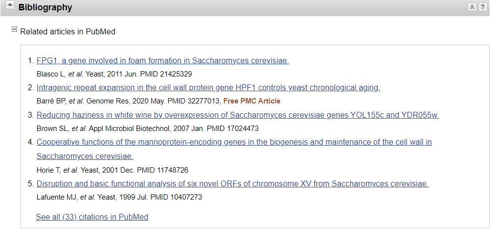 publications on HPF1 gene page