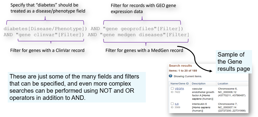 targeted gene search example