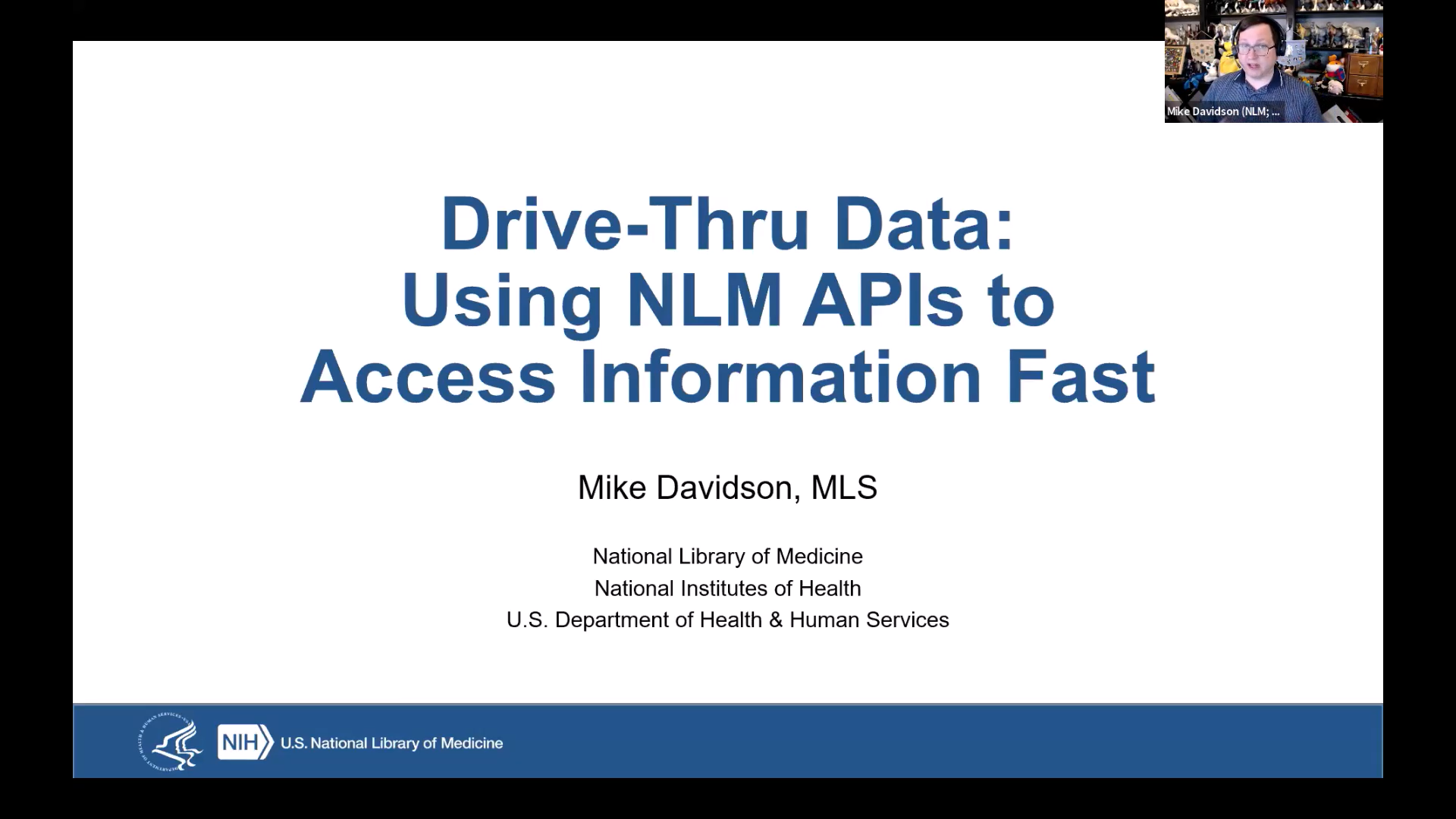 Drive Thru Data: Using NLM APIs to Access Information Fast