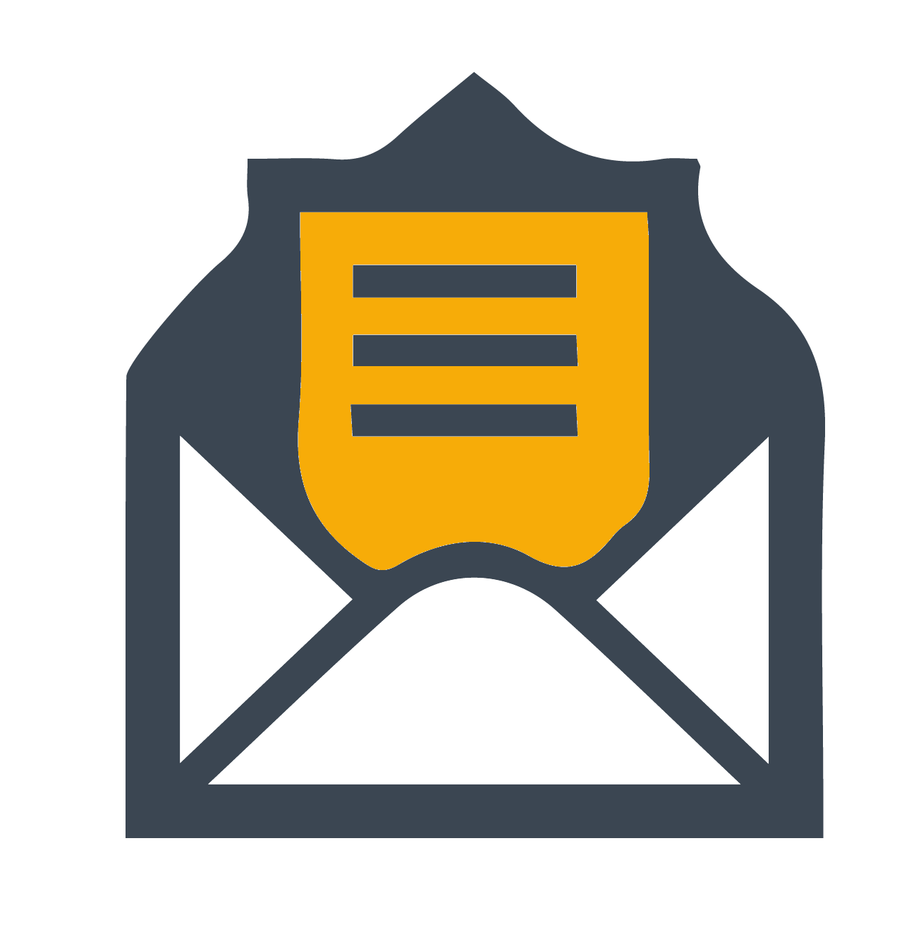 Message in envelope icon.