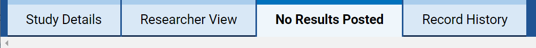 No Results Posted tab