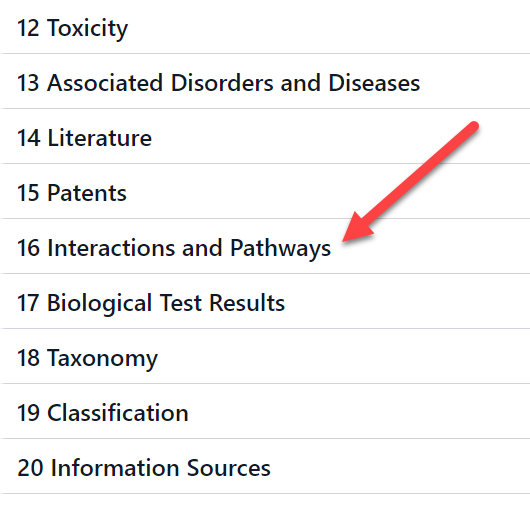 16 Interactions and Pathways