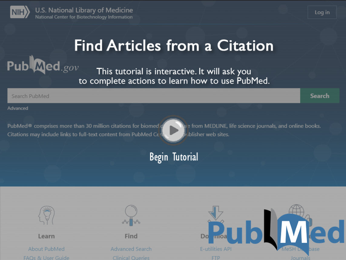 new window PubMed tutorial