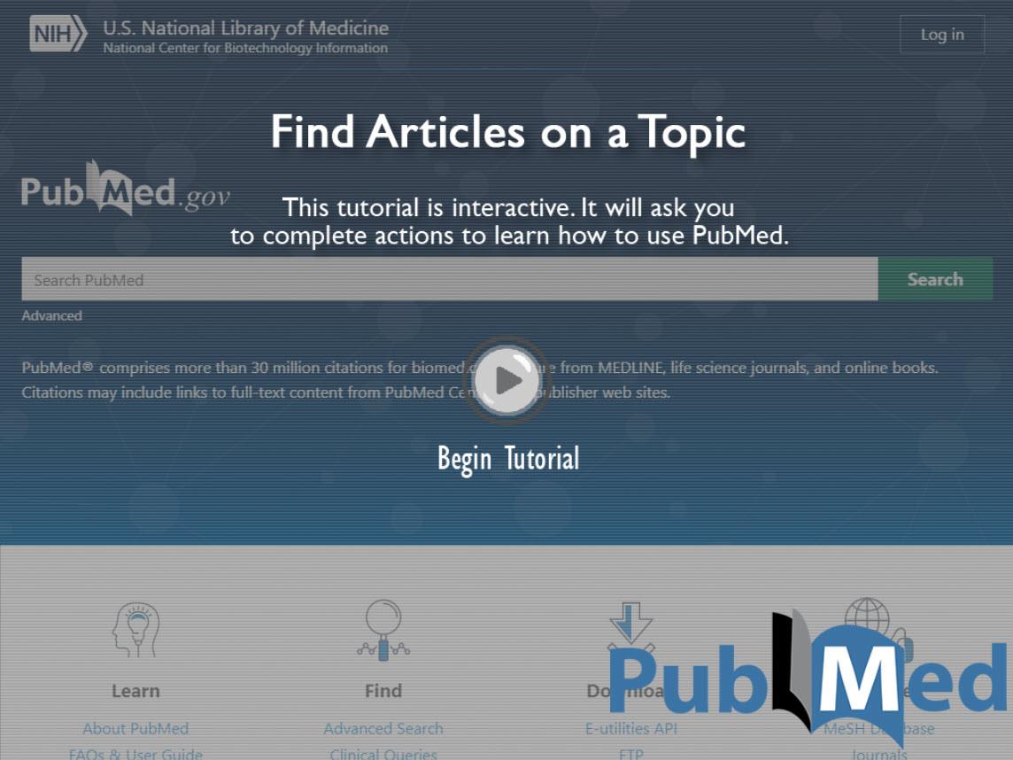 new window PubMed tutorial