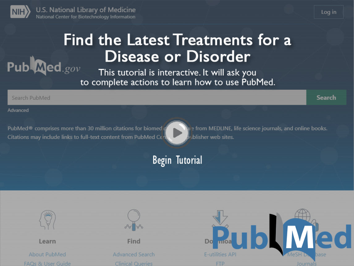 new window PubMed tutorial