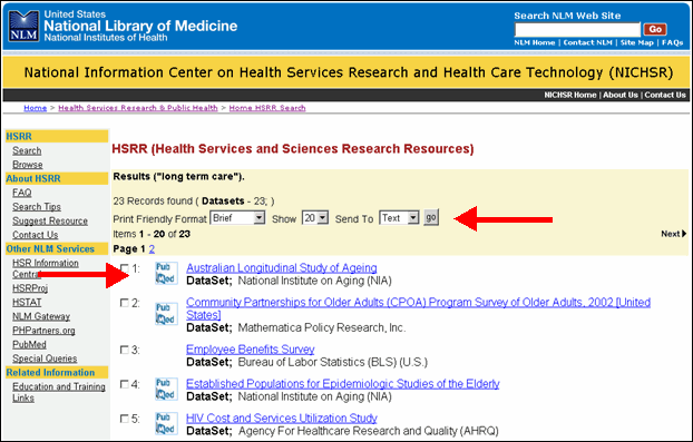 Screen capture of citation context menu.